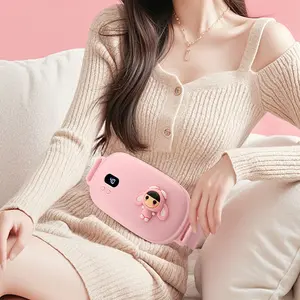 Warm Waist Belt for Menstrual Relief, Heat Therapy Vibration Massage Lumbar Support, Ultra-Thin Rechargeable Heating Waist Wrap