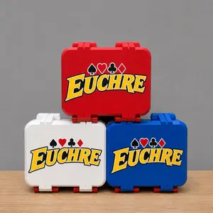 Euchre Storage Box, Personalized Card Game Case, Portable Organizer Gift
