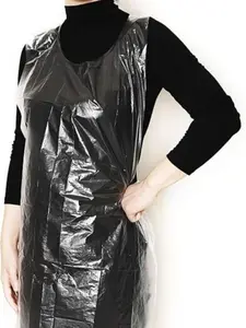 Disposable Aprons 50 Count HDPE Apron for Painting Party Cooking Housework Picnic Lightweight Durable Tear-Proof Multipurpose EasyUse 23.6 x 37.4 inches Clear Polyethylene Aprons Translucent Design Mess Protection Laundry Industrial Pack