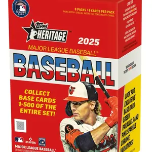 2025 Topps Heritage Baseball Blaster Box MLB collectible trading cards