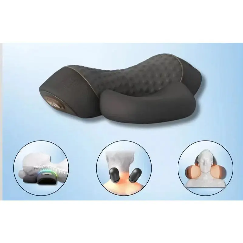 3-1 Neck Massager Pillow w/Hot Compress Vibration and Spine Support