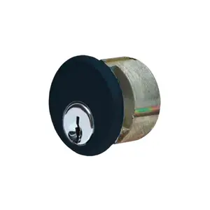 ILCO Keyed Mortise Door Lock with Doorknob - Schlage C Keyway, AR Cam, KA50 Model, Black Finish, for Hardware Applications