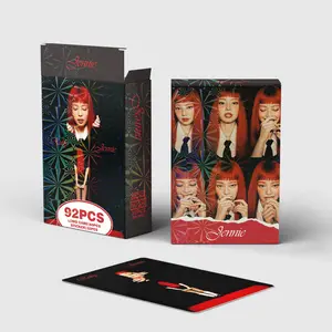 1 Box 92 Bp Group Single Star Jennie Collection Stickers Kit & Two-Sided Photo Cards, Sticker Packs, Perfect Holiday Gift, Room Decor, Notebook Decoration