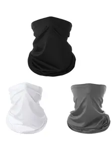 3-Pack Summer Sunscreen Ice Silk Neck Gaiter Face Mask, Breathable Sun Protection Headband Scarf for Cycling, Multifunctional Face Cover Neck Tube for Outdoor Hiking and Fishing