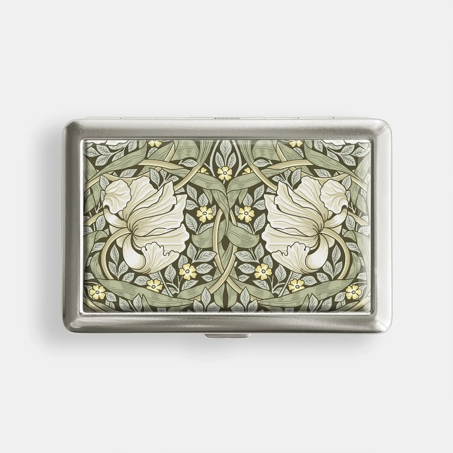 Elegant Retro Metal-Resin Rectangular Storage Box with Dual Metal Support - Push Button Business Card Holder, 100s or King Size Case, Durable Office Desk Accessory for Adults, Exceptional Gift