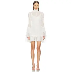 Camila Coelho Norma Mini Dress in Ivory