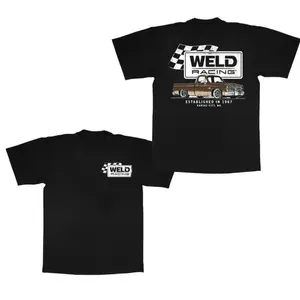 [100% Cotton] Weld Racing C10 Truck Classic Soft Cotton Crewneck TShirt 2 Sides For Gift Like Dad Menswear Top Black Graphic Casual Breathable Unisex