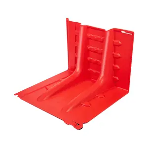 10-Pcs Flood Protection Barrier, ABS L-Type Flood Control Box Wall Removable Combination Water Barrier for Underground Passages,Garages,Warehouses,Home,Doors