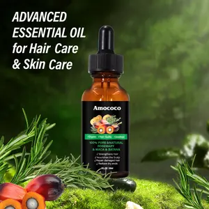 AMOCOCO - Batana Essential Oil - Blended with Jojoba Oil and Argan Oil - 100% Organic Hair Care Essential Oil