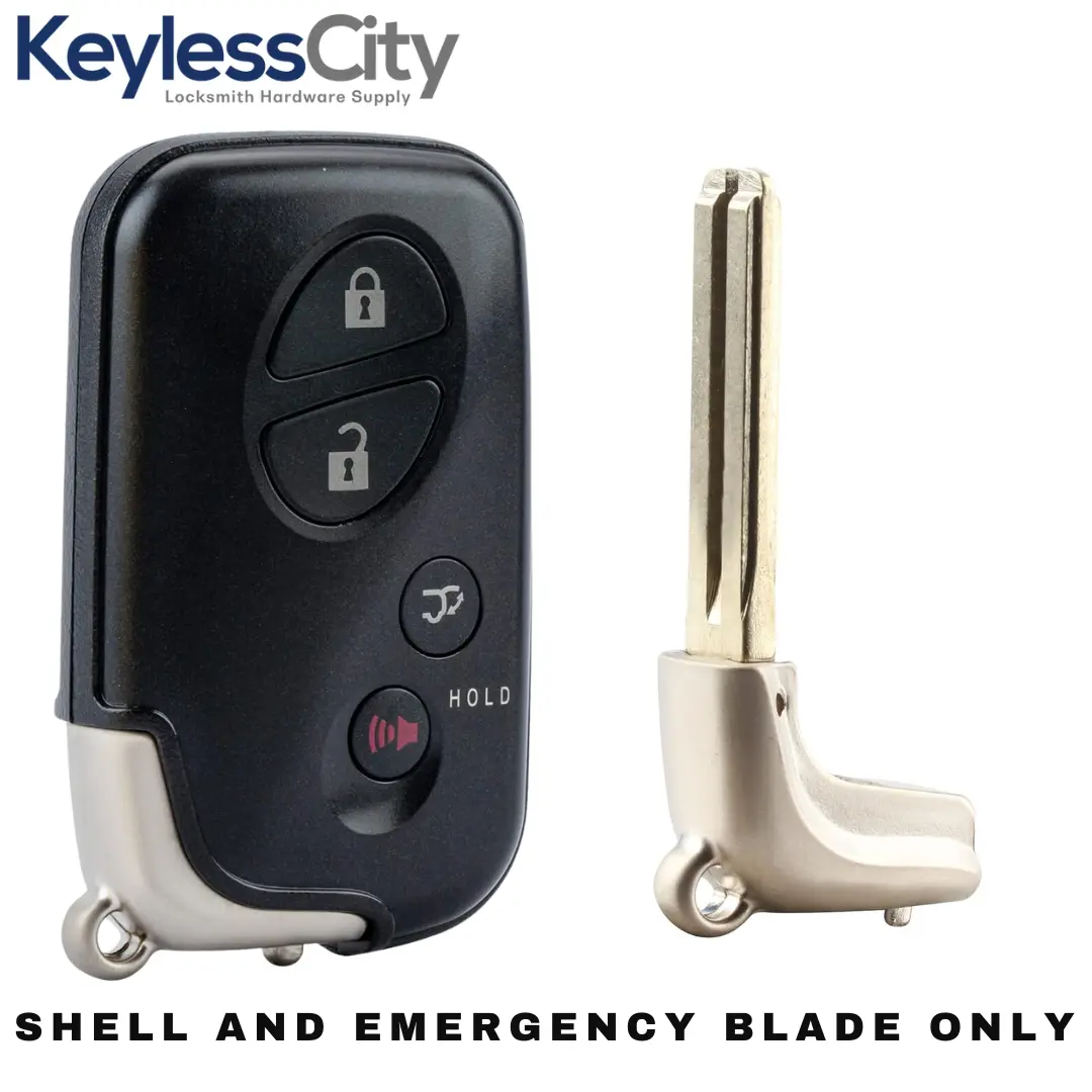 2006-2012 Lexus / 4-Button Remote Smart Key SHELL / HYQ14AAB HYQ14ACX HYQ14AAF (AFTERMARKET)