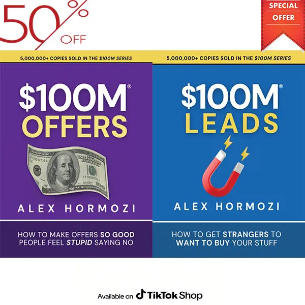 Alex Hormozi $100M OFFER AND $100M LEAD (2 BOOK SET)