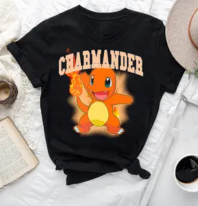 Charmander Pokemon T-Shirt, Charmander Shirt Fan Gifts, Pokemon Charmander Vintage Shirt, Charmander Graphic Tee, Charizard Shirt