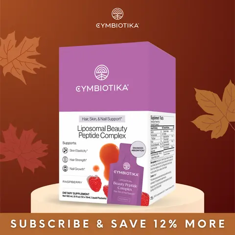 New | Liposomal Beauty Peptide Complex | 12 Packets | Liquid Collagen for Hair Skin & Nails | VERISOL Bioactive Collagen Peptides | CERAMOSIDES | Improve fine lines & wrinkles | Hair & Nail Growth & Strength | Skin Hydration & Elasticity | Raspberry