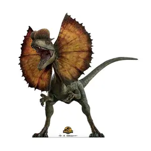 212 MAIN Advanced Graphics Jurassic World Dominion Dilophosaurus Cardboard Stand-Up Cutout, 64x62 in, Home Decor Item for Decorating