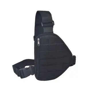 Tactical Chest Rig Molle Vest Holster with Insert Pouch Adjustable Shoulder Strap for Outdoor Hunting Shooting Hiking Waist Packs Waist Bags