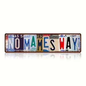 Vintage No Mames Way Wall Decor Street Signs Metal Tin Signs 16 X 4 Inches