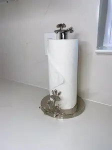 SILVER BUTTERFLY PAPER TOWEL HOLDER