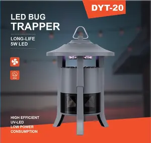 Insect Trap Light Bug Zapper - Outdoor Electric Fly Trap with LED Light, Plug-In Design for Indoor Use, Suitable for Indoor Mosquito Control