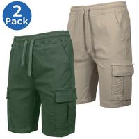 (2 Pack) Khaki-Olive