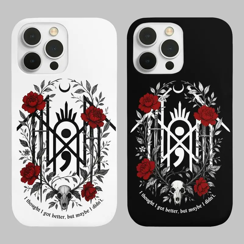 Sleep Token Rose Lyrics Caramel Phone Case, Case for iPhone 17 Pro Max Air 16 15 14 13 12 11 & Samsung Galaxy S25 Ultra S24 S23 S22 S21 Plus  Gift for fan