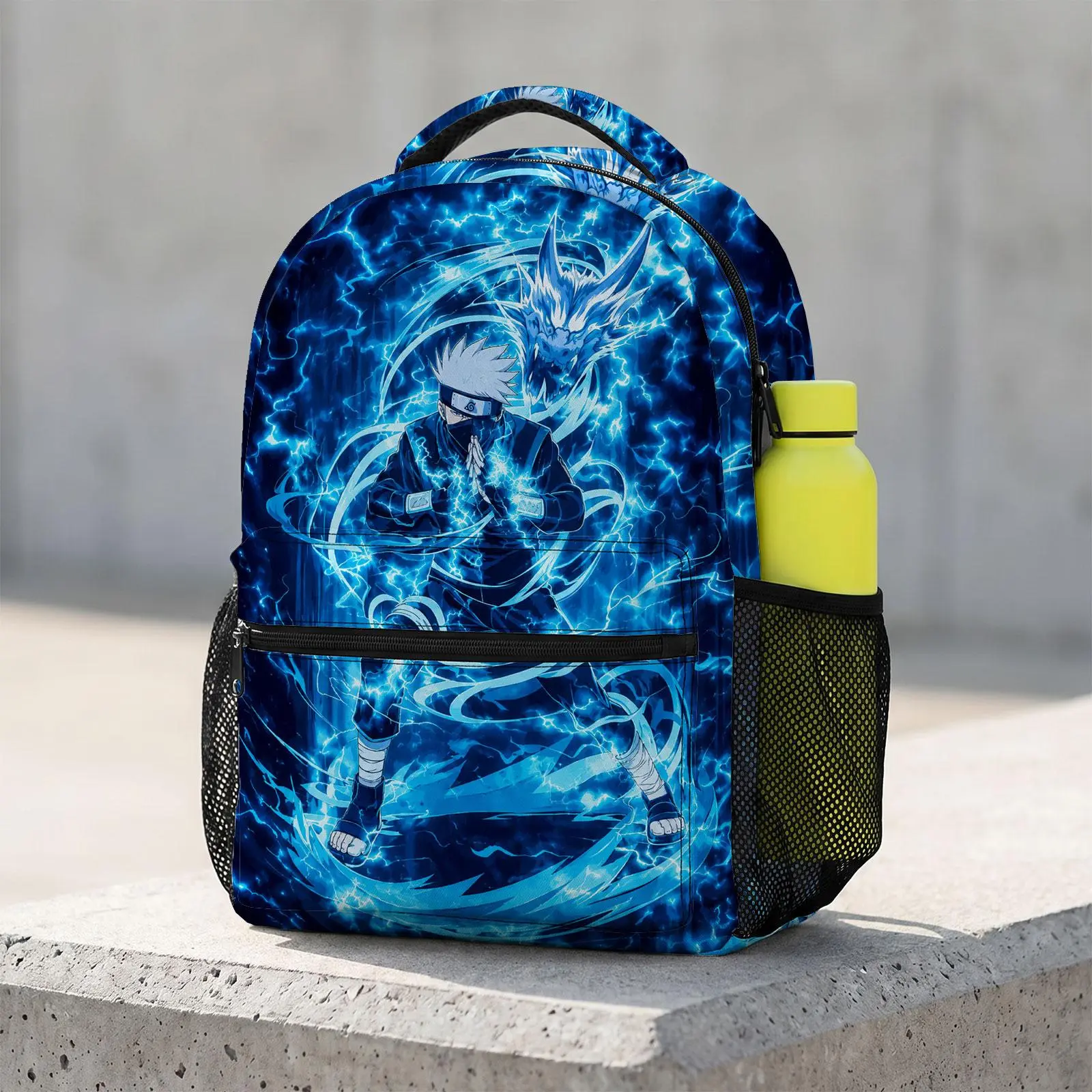 Naruto Cute Cartoon School Backpack for Teen Girls | Aesthetic Print Bookbag for Kids & Students | Large Capacity Casual Daypack