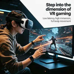 Immersive VR Glasses, Imax-Level Private Cinema, Breathable Mask, Friendly, 4K Ultra HD, Ergonomic Design, Adjustable Straps, Fun Gift