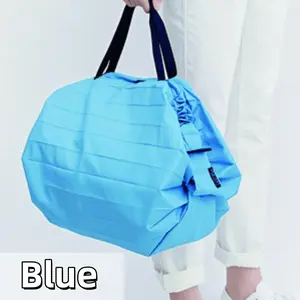Compact Bag New Life Spat Eco Bag, Folding Durable Reusable Shopping Bag Foldable Grocery Storage Tote Bag Organ Style Fold Oxford Cloth