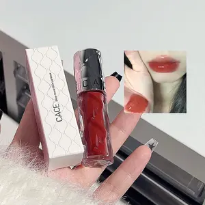 Silver Tube Mirror Finish Lip Gloss, Long-Lasting Hydrating Lips, 6 Colors Available, Suitable for Various Makeup Looks and Skin Types