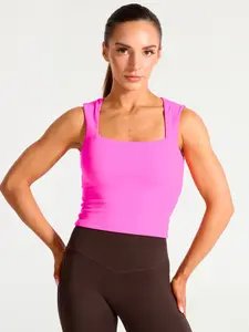 Butter Square Neck Waist Tank - Candy Crush
