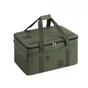 Tactical Camping Storage Bag Utility Tote Bag Camping Kitchen Organizer 42L Extra-Large Capacity Ideal for Travel, Outdoor Foldable Car Storage Box Outdoor Adventures Home Use and More