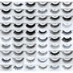 6 Pairs KARA 100% Human Hair False Eyelashes All Styles