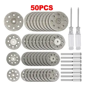 50pcs Diamond Cutting Wheels, Cut-Off Discs for Dremel Rotary Tools, Die Grinders, Metal Cutting Applications