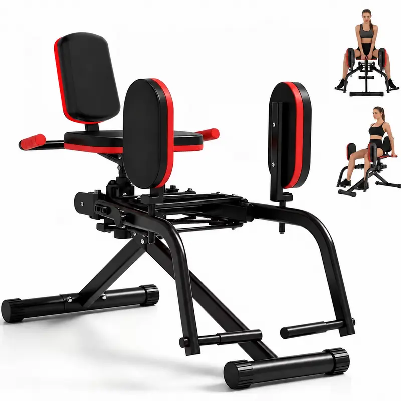 2-In-1 Hip Abductor-Adductor Machine, Dual-Resistance Home Gym Equipment with 3 Adjustable Settings, Glute Thigh Butt Lifting & Upper Back Trainer for Home Gym Users