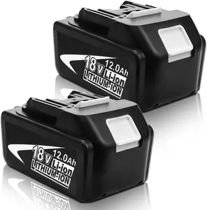 12.0Ah Lithium Battery for 18V LXT System | BL1860B Replacement with LED Display | Universal BL1815-BL1850 Compatibility