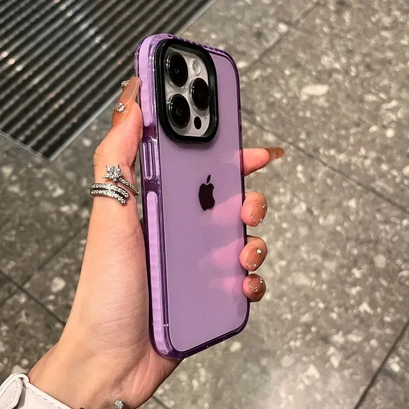 Luxury Transparent Shockproof Phone Case For iPhone 17Air 11 12 13 14 15 16 17 Pro Max 16 Plus Clear Bumper Back Soft TPU Cover
