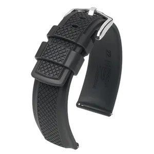HIRSCH ACCENT Premium Caoutchouc Watchband  4047 88