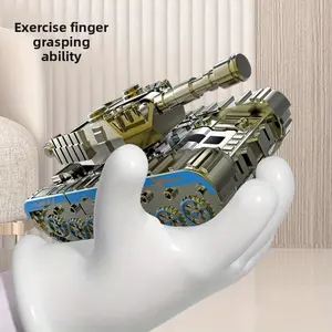 Tank Robot Transforming Fidget Spinner Toy for Kids, Rotating Stress Relief Mechanical Finger Gyroscope, Fun Game, Stress Relief Fidgeting