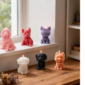 Dog Candle - Dog-Inspired Decor for Relaxing Evenings & Thoughtful Gifting - Fills Home with Soothing Glow and Inviting Fragrance - Friend