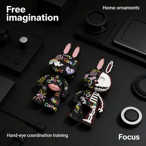Cool Rabbit Series Creative Building Block Model, Building Block Kit, 1688pcs, Original Authentic, New 2026 Design, Gift Idea, DIY Craft Decor