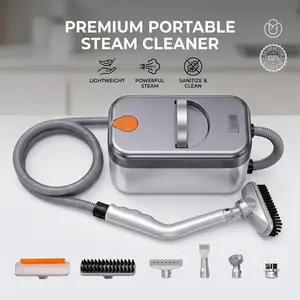 Handheld High-Pressure Steam Cleaner, Multi-Surface Portable Cleaning Machine for Kitchen & Bathroom Use, with Accessories