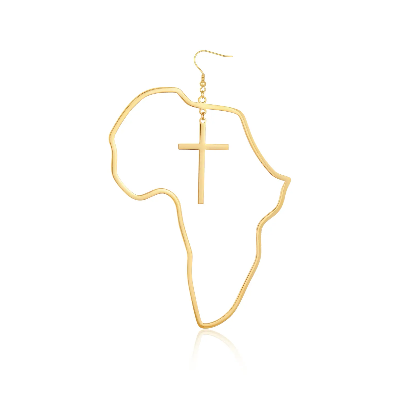 "Africa x Cross" Oversized Earrings