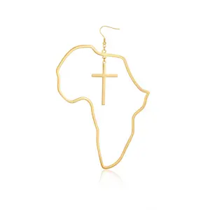 "Africa x Cross" Oversized Earrings