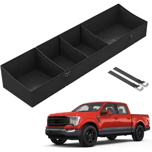 Foldable Under Seat Storage Box for Ford F-150 2017-2025 and F-250/F-350/F-450/F-550 Super Duty | Crew Cab |FOR Ford F150 Accessories Truck bed Underseat Storage Organizer