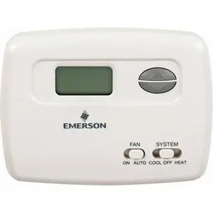 White-Rodgers 45 to 99°F, 1 Heat, 1 Cool, Economy Digital Single Stage Battery Powered Thermostat mV to 30 Volts, Electronic Switching Switch 01F78 144S1