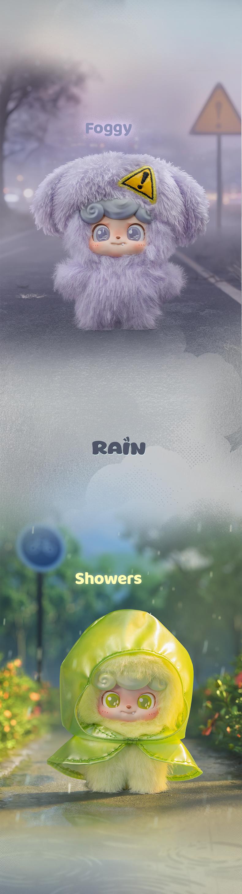 JOTOYS Q.Kid Weather Series MINI Plush Blind Box-Cute Keychain & Bag Charm Collectible Surprise Gift JOTOYS Q.Kid Weather Series MINI Plush Blind Box-Cute Keychain & Bag Charm Collectible Surprise Gift