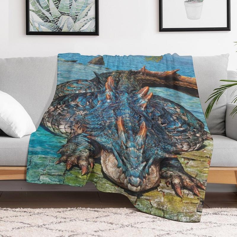 Monster HunterSoft Funny Throw Blanket Flannel Design,Machine Washable For All Seasons D0912-41