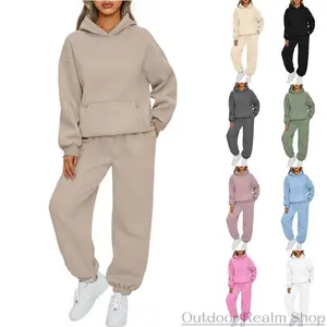 2025 New Autumn Winter Women's Two-Piece Set Casual Hoodie Loose Casual Pants Sports Suit In Stock Women's Clothing