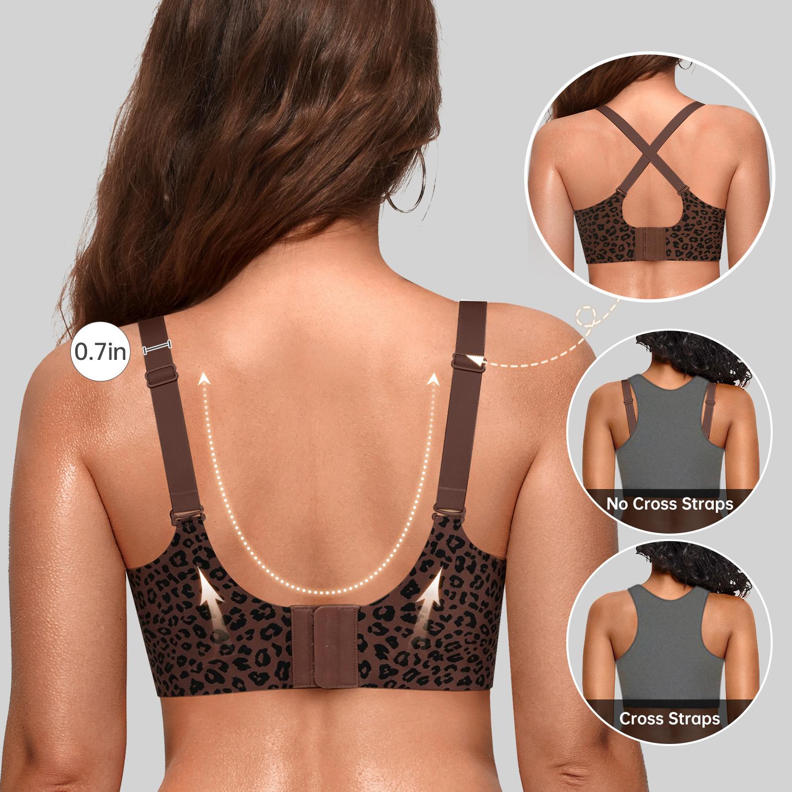OEAK Jelly Bras for Women No Underwire Scalloped Push Up Wireless Bralettes Seamless Soft Comfort Everyday Tshirt Bra
