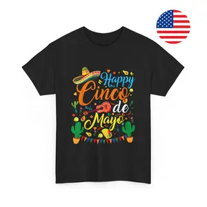 Happy Cinco de Mayo T-shirt Fiesta Mexican Party 5 De Mayo Men Women T-shirt