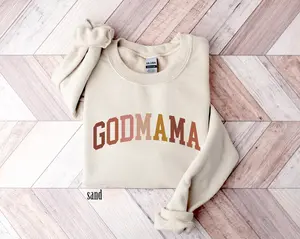 Cute Godmama Sweatshirt,Godmama Gift,Godmother Sweater, Godmama Sweater, Godmother Crewneck sweatshirt,Gift for Aunt | 091